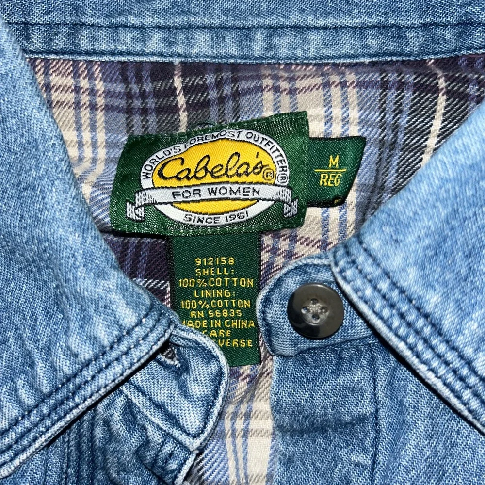 Vintage Cabela’s Denim Chore Coat - Picture 4 of 5